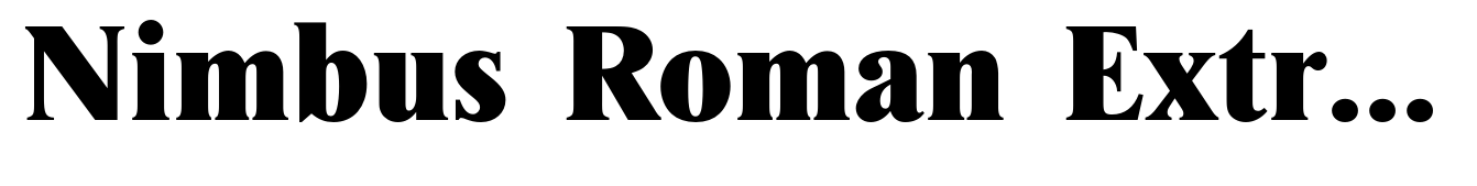 Nimbus Roman Extra Bold (D)